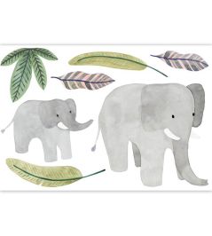 Elephants March Spray Up Mural by Casadeco Multicouleurs Elephants March Spray Up Mural by Casadeco Multicouleurs