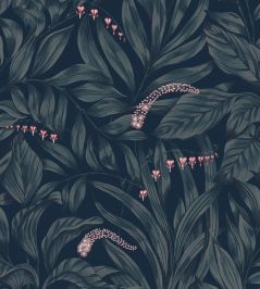 Elin Wallpaper by Sandberg Midnight Blue Elin Wallpaper by Sandberg Midnight Blue