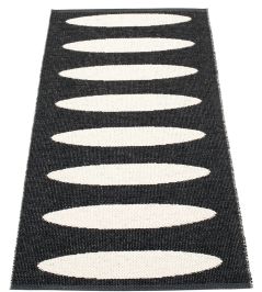 Ella Rug by Pappelina Black/Vanilla Ella Rug by Pappelina Black/Vanilla