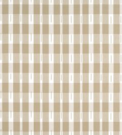 Ellastone Check Fabric by Thibaut Beige Ellastone Check Fabric by Thibaut Beige