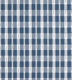 Ellastone Check Fabric by Thibaut Navy Ellastone Check Fabric by Thibaut Navy