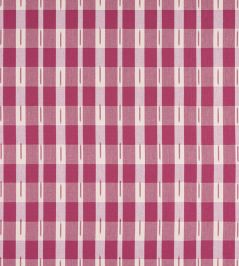 Ellastone Check Fabric by Thibaut Raspberry Ellastone Check Fabric by Thibaut Raspberry