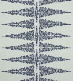 Ellery Stripe Fabric by Anna French Navy on Soft Teal Ellery Stripe Fabric by Anna French Navy on Soft Teal