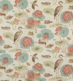 Ellingham Fabric by Baker Lifestyle Aqua Ellingham Fabric by Baker Lifestyle Aqua