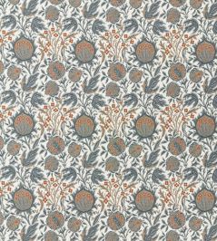Elmcote Weave Outdoor Fabric by Morris & Co River Blue/Apricot Elmcote Weave Outdoor Fabric by Morris & Co River Blue/Apricot