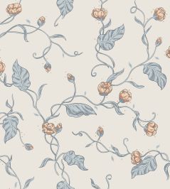 Elmire Wallpaper by Sandberg Soft Blue Elmire Wallpaper by Sandberg Soft Blue