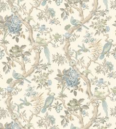 Eltham Wallpaper by GP & J Baker Aqua Eltham Wallpaper by GP & J Baker Aqua