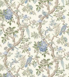 Eltham Wallpaper by GP & J Baker Blue Eltham Wallpaper by GP & J Baker Blue