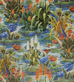 Elysium Velvet Fabric by Osborne & Little Cobalt Elysium Velvet Fabric by Osborne & Little Cobalt