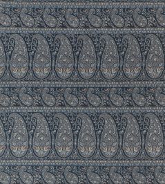 Emalin Paisley Fabric by Thibaut Charcoal Emalin Paisley Fabric by Thibaut Charcoal