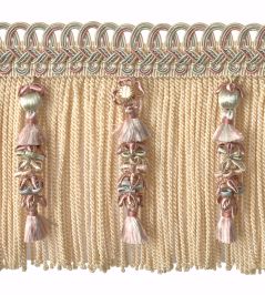 Embellished Bullion Fringe 130mm Trimming by Houles Blue Glacier Embellished Bullion Fringe 130mm Trimming by Houles Blue Glacier