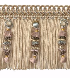 Embellished Bullion Fringe 130mm Trimming by Houles Brun Vision Embellished Bullion Fringe 130mm Trimming by Houles Brun Vision