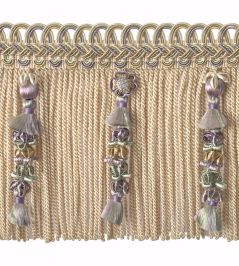Embellished Bullion Fringe 130mm Trimming by Houles Vert Celadon Embellished Bullion Fringe 130mm Trimming by Houles Vert Celadon