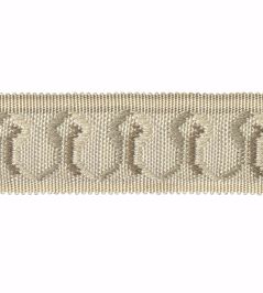 Embroidered Braid 30mm Trimming by Houles Blanc Hermine Embroidered Braid 30mm Trimming by Houles Blanc Hermine