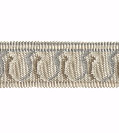 Embroidered Braid 30mm Trimming by Houles Blue Glacier Embroidered Braid 30mm Trimming by Houles Blue Glacier