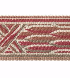 Embroidered Braid 60mm Trimming by Houles Rouge Cardinalis Embroidered Braid 60mm Trimming by Houles Rouge Cardinalis