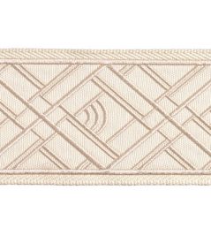 Cross Embroidered Braid 75mm Trimming by Houles Albatre Cross Embroidered Braid 75mm Trimming by Houles Albatre