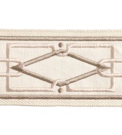 Diamond Embroidered Braid 75mm Trimming by Houles Albatre Diamond Embroidered Braid 75mm Trimming by Houles Albatre