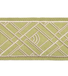Cross Embroidered Braid 75mm Trimming by Houles Galuchat Cross Embroidered Braid 75mm Trimming by Houles Galuchat