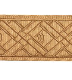 Cross Embroidered Braid 75mm Trimming by Houles Metal Cross Embroidered Braid 75mm Trimming by Houles Metal