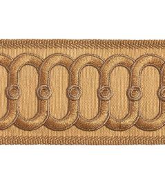 Embroidered Braid 75mm Trimming by Houles Metal Embroidered Braid 75mm Trimming by Houles Metal