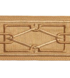 Diamond Embroidered Braid 75mm Trimming by Houles Metal Diamond Embroidered Braid 75mm Trimming by Houles Metal