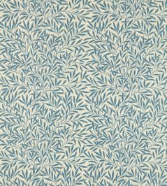Emery's Willow Fabric by Morris & Co Woad Blue Emery's Willow Fabric by Morris & Co Woad Blue