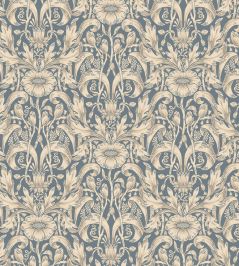 Emil Wallpaper by Sandberg Indigo Blue Emil Wallpaper by Sandberg Indigo Blue