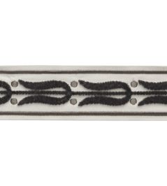 Emile Velvet Border Trimming by Samuel & Sons Celestial Emile Velvet Border Trimming by Samuel & Sons Celestial