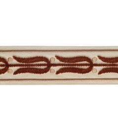 Emile Velvet Border Trimming by Samuel & Sons Shell Emile Velvet Border Trimming by Samuel & Sons Shell