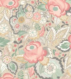 Emily Rose Wallpaper by Ohpopsi Soft Flamingo Emily Rose Wallpaper by Ohpopsi Soft Flamingo