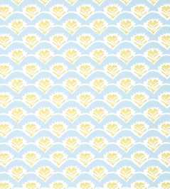 Emily Wallpaper by Thibaut Yellow and Blue Emily Wallpaper by Thibaut Yellow and Blue