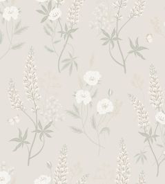 Emma Wallpaper by Sandberg Linen Emma Wallpaper by Sandberg Linen