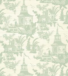 Empress Court Wallpaper by Thibaut Mist Empress Court Wallpaper by Thibaut Mist