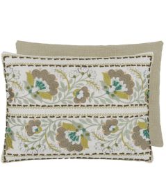 Enamel Flower Cushion 40 x 30cm by Designers Guild Celadon Enamel Flower Cushion 40 x 30cm by Designers Guild Celadon