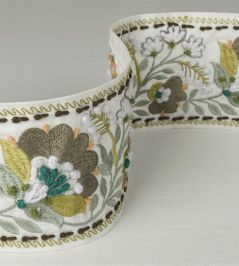Enamel Flower Trimming by Designers Guild Celadon Enamel Flower Trimming by Designers Guild Celadon