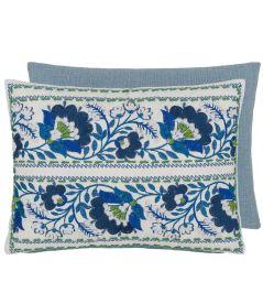Enamel Flower Cushion 40 x 30cm by Designers Guild Indigo Enamel Flower Cushion 40 x 30cm by Designers Guild Indigo