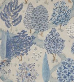 Enchanted Wood Fabric by Liberty Lapis Enchanted Wood Fabric by Liberty Lapis