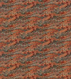 End Paper Velvet Fabric by Mulberry Home Teal/Spice End Paper Velvet Fabric by Mulberry Home Teal/Spice