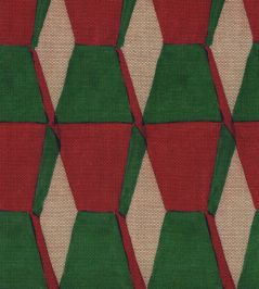 Endless Scarlet Fabric by MINDTHEGAP Red and Green Endless Scarlet Fabric by MINDTHEGAP Red and Green