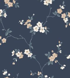 Engla Wallpaper by Sandberg Classic Blue Engla Wallpaper by Sandberg Classic Blue
