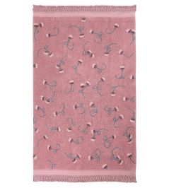 English Garden Rug by Lorena Canals Ash Rose English Garden Rug by Lorena Canals Ash Rose