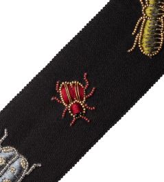 Ensemble Beaded Border Trimming by Samuel & Sons Obsidian Ensemble Beaded Border Trimming by Samuel & Sons Obsidian