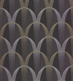 Entree Des Artistes Wallpaper by Casadeco Noir Fusain / Or Entree Des Artistes Wallpaper by Casadeco Noir Fusain / Or