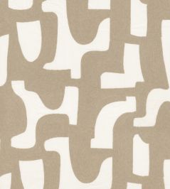 Entrelacs Fabric by Casamance Beige Entrelacs Fabric by Casamance Beige