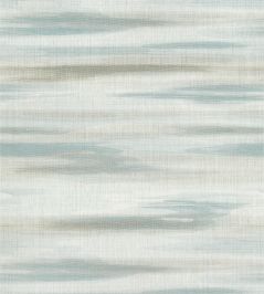 Equinox Wallpaper by Thibaut Spa Blue and Beige Equinox Wallpaper by Thibaut Spa Blue and Beige