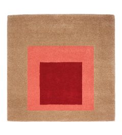 Equivocal, 1962 by Josef Albers Rug by CF Editions Brown/Red Equivocal, 1962 by Josef Albers Rug by CF Editions Brown/Red