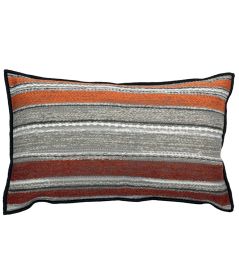 Espanto Cushion 30 x 50cm by Maison Casamance Orange Terracotta Espanto Cushion 30 x 50cm by Maison Casamance Orange Terracotta