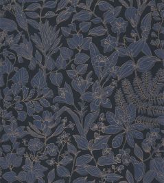 Esquisse Wallpaper by Casadeco Bleu Encre Esquisse Wallpaper by Casadeco Bleu Encre