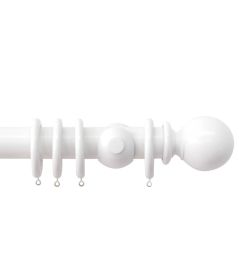 Estate 48mm Wooden Pole Alabaster, Ball finial Alabaster Estate 48mm Wooden Pole Alabaster, Ball finial Alabaster